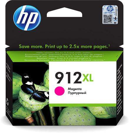3YL82AE Ink cartridge for Officejet 8023 All-in-One printers, HP 912XL, magenta, 825 pages