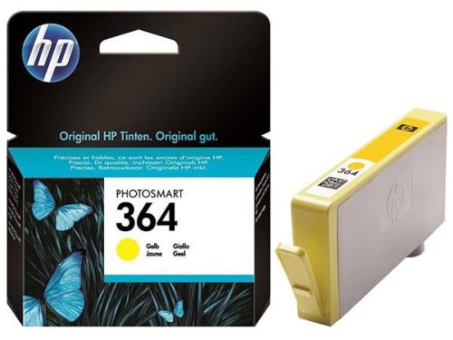 CB320EE Ink cartridge for Photosmart C5380, C6380, D5460, HP 364, yellow, 300 pages