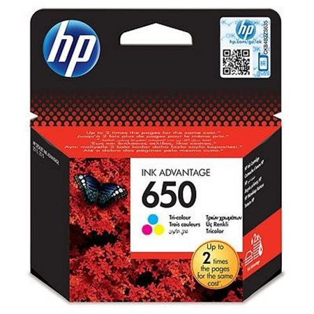 CZ102E Ink cartridge for Deskjet Ink Advantage 2510 line printers, HP 650, colour, 200 pages
