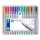 Needle felt set, 0.3 mm, STAEDTLER "Triplus 334", 20 different colours