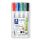Táblamarker készlet, 2-5 mm, vágott, STAEDTLER "Lumocolor® 351 B", 4 különböző szín