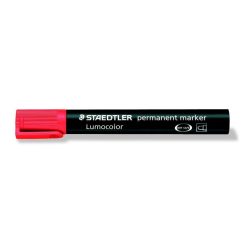   Alkoholos marker, 2 mm, kúpos, STAEDTLER "Lumocolor® 352", piros