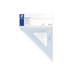   Háromszög vonalzó, műanyag, 45°, 25 cm, STAEDTLER "Mars 567", átlátszó kék