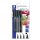 Alkoholos marker készlet, vegyes, STAEDTLER "Lumocolor® 60" 4 különböző vonalvastagság, fekete