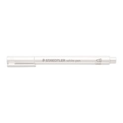   Dekormarker, 1-2 mm, kúpos, STAEDTLER "8323", fehér