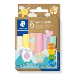   Modelling clay set, STAEDTLER "Noris® jumbo 842", 6 different pastel colours