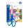 School scissors, 14 cm, left-handed, STAEDTLER "Noris 965", blue