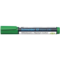   Tábla- és flipchart marker, 2-3 mm, kúpos, SCHNEIDER "Maxx 290", zöld