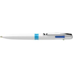   Golyóstoll, 0,5 mm, nyomógombos, négyszínű, SCHNEIDER "Take 4", fehér