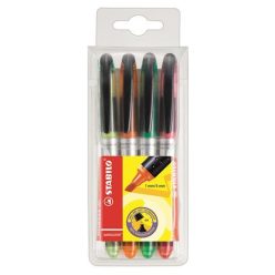   Szövegkiemelő készlet, 1-4 mm, STABILO "Navigator", 4 különböző szín