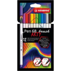   Set of STABILO "Pen 68 brush ARTY", 10 different colours