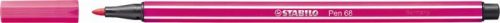 Rust eraser, 1 mm, STABILO "Pen 68", neon pink
