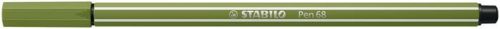 Rust eraser, 1 mm, STABILO "Pen 68", moss green