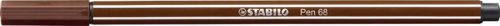 Rostirón, 1 mm, STABILO "Pen 68", brown