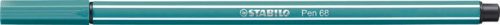 Rust eraser, 1 mm, STABILO "Pen 68", turquoise blue