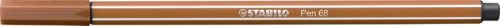 Rust eraser, 1 mm, STABILO "Pen 68", red-brown