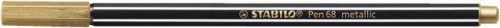 Rust eraser, 1.4 mm, STABILO "Pen 68 metallic", gold