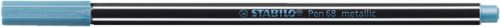 Stainless steel pen, 1.4 mm, STABILO "Pen 68 metallic", metallic blue