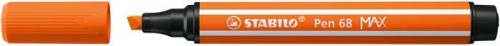 Stainless steel pencil sharpener, 1-5 mm, cut tip, STABILO "Pen 68 MAX", dark orange