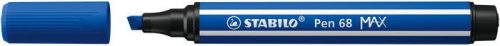 Stainless steel pencil sharpener, 1-5 mm, cut tip, STABILO "Pen 68 MAX", ultramarine blue