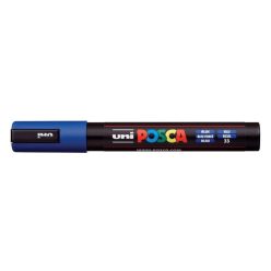 Dekormarker, 1,8-2,5 mm, UNI "Posca PC-5M", kék