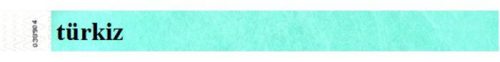 Wristband, 3/4", stitches, turquoise