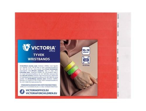 Wristband, 3/4", red, VICTORIA OFFICE