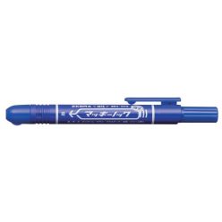   Alkoholos marker, 1,3 mm, nyomógombos, ZEBRA "Mckie Retractable", kék