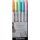 Szövegkiemelő készlet, 1,0/3,5 mm, kétvégű, ZEBRA "Mildliner Fluorescent", 5 szín