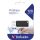 Pendrive, 128GB, USB 2.0, 10/4MB/sec, VERBATIM "PinStripe", fekete