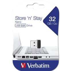   Pendrive, 32GB, USB 2.0, 10/3MB/sec, VERBATIM "Nano"