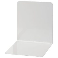 Bookend, metal, 2 pieces, 14x12x14 cm, WEDO, light grey
