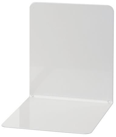 Bookend, metal, 2 pieces, 14x12x14 cm, WEDO, light grey