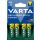 Tölthető elem, AA ceruza, 4x2600 mAh, előtöltött, VARTA "Power"