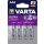Elem, AAA mikro, 4 db, lítium, VARTA "Ultra Lithium"