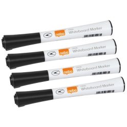   Táblamarker, kúpos hegyű, 1 mm, NOBO "Glide", fekete